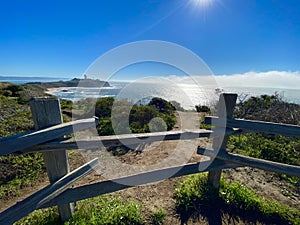 View from the Bluff Clifs at Halfmoon Bay Mavericks Beach