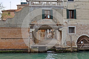 View through the boat docking port on Calle Berlendis