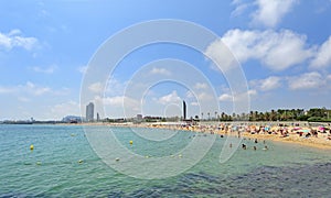 El bogatell beach, Barcelona, Catalonia, Spain photo