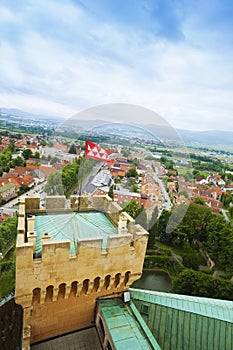 View from Bojnice castle