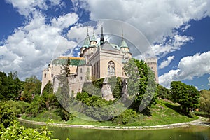 The view of Bojnice castle