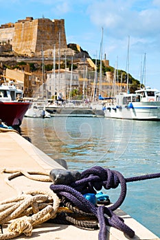 A view of Bonifacio, in Corsica, France