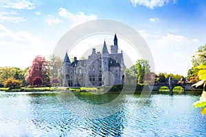 View of Bornem Castle from the river side photo