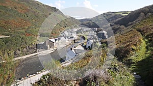 View of Boscastle Cornwall England UK