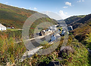 View of Boscastle Cornwall England UK