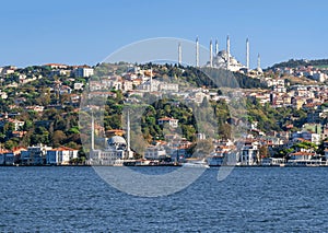 View from the Bosphorus to the Asian part of Istanbul