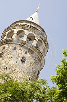 View from Bosporus to Galata Tower