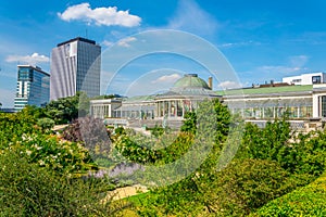 View of the botanical garden in Brussels, Belgium
