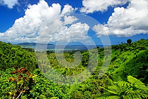 View of Bouma National Heritage Park and Somosomo strait on Taveuni Island, Fiji