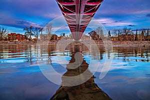 River Reflections Under The Peace Bridge
