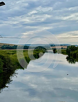 A view of Brading Marshes photo