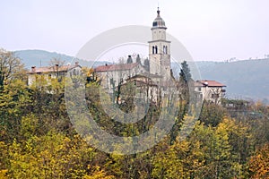 Branik Slovenia village view Gorica Karst Primorska region castle Rihenberk Kras photo