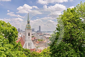 View of the Bratislava, the capital of Slovakia