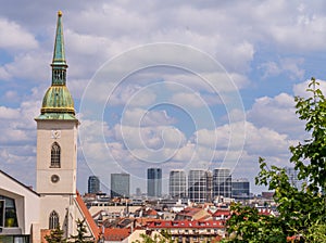 View of the Bratislava, the capital of Slovakia