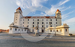 Pohled na Bratislavský hrad, Slovensko