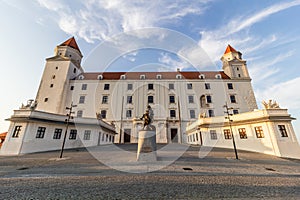 Pohled na Bratislavský hrad, Slovensko