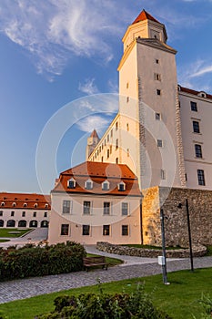 Pohľad na Bratislavský hrad, slovenský