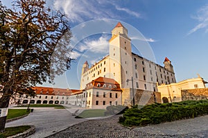 Pohľad na Bratislavský hrad, slovenský