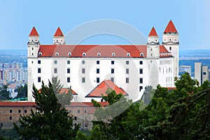 Pohľad na Bratislavský hrad v Bratislave
