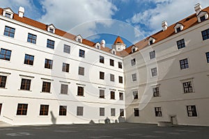 View of Bratislava castle, Slovakia.