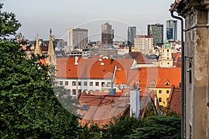 Pohľad na panorámu Bratislavy, slovenský