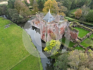 View of Brederode castle, The Netherlands