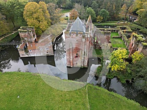 View of Brederode castle, The Netherlands