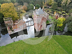 View of Brederode castle, The Netherlands
