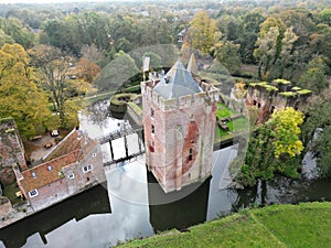 View of Brederode castle, The Netherlands