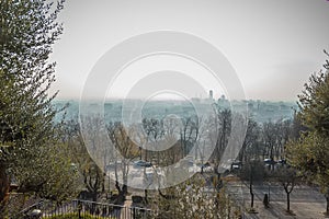 View of Brescia city from Cidneo Hill