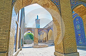 The tiled arches of Golestan, Tehran