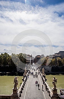 View of bridge from Castle of Angels