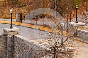 View of bridge on Evelyn Street NE in Piedmont Park