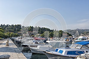 View of the bridge and Harbor in Dubrovnik Croatia