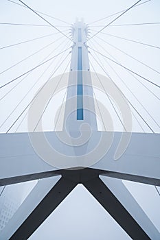 View of a bridge in Incheon from below