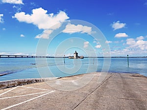 View of the bridge of the island of Oleron, from Bourcefranc-le-Chapus photo