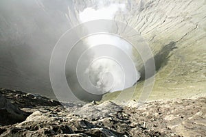 View in the Bromo volcano