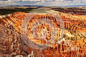 View of Bryce Canyon national park landscape, Utah, USA