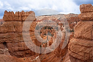 View of Bryce Canyon National Park, Queens Garden Trail, Utah, USA.