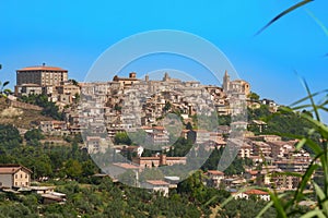 View of Bucchianico, historic town in Abruzzo, Italy photo