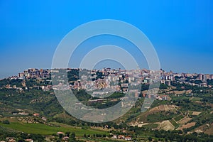 View of Bucchianico, historic town in Abruzzo, Italy photo