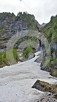 View of the Bucsoiu mountain from Carpati mountains photo