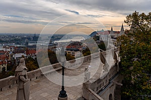 View of Buda, Budapest, from the Fisherman`s Bastion