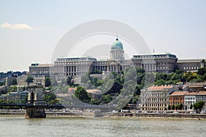 View of Buda Castle District & x28;Royal Palace& x29; from the opposite si