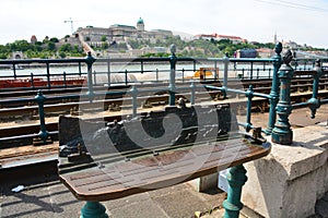 View of Buda Castle from Duna Corso photo