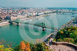 View of Budapest from Gellert Hill photo