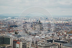 view of Budapest from Mount Gelert