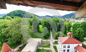 Pohled z Budatínského hradu, Slovensko