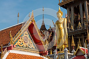 View of buddha statue and gable