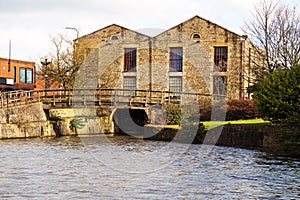 A view of the building at the end of Wigan Pier.